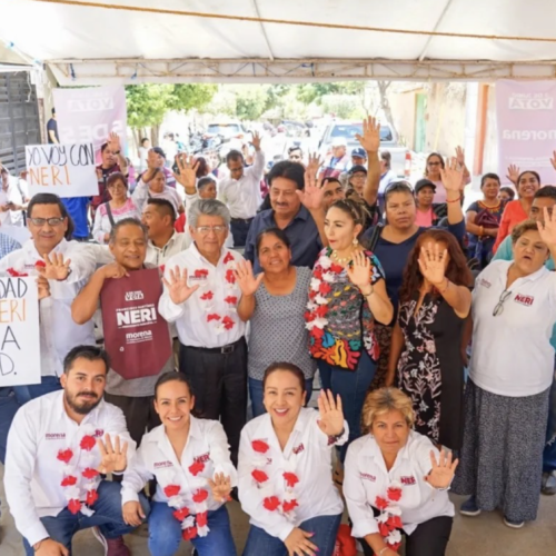 Francisco Martínez Neri agradece a los habitantes de Santa Rosa y colonias circunvecinas el respaldo para la continuidad de la transformación en Oaxaca.